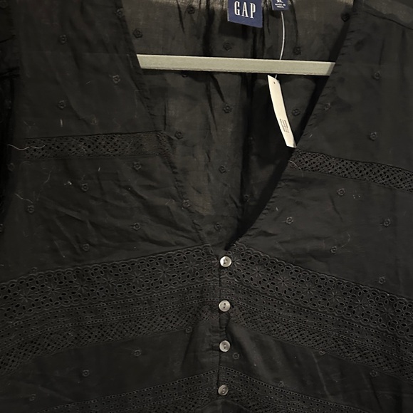 GAP Elegant Black Eyelet Dress - Picture 5 of 7